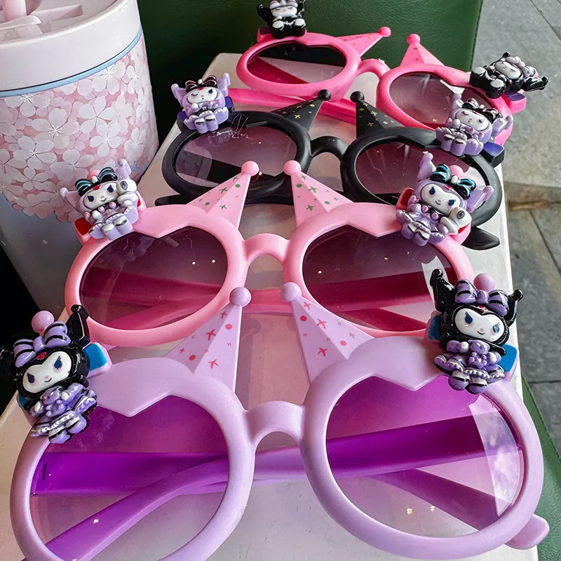 Cartoon Devil Bunny Kids Sunglasses for Girls – Cute Baby UV Protection Sun Glasses, Trendy Toddler Shades with Fun Rabbit Design, Summer Eyewear for Children